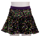 Mardi Gras Sequin Velvet Skort:-1