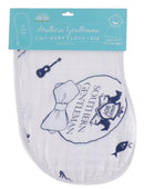 2-in-1 Burp Cloth + Bib: Southern Gent-1