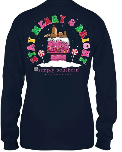 Stay Merry & Bright (Long Sleeve) Tshirt: