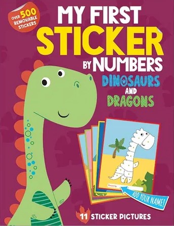 My 1st Sticker By Number: Dinos & Dragons