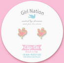 Sparkly Swan Cutie Clip On Earrings-3