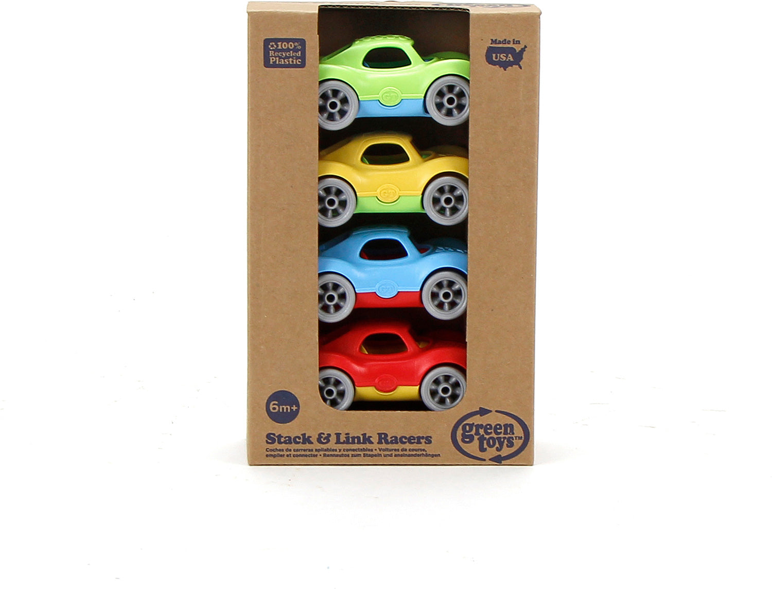 Stack & Link Racers - 4 Pk | Bayou Kids