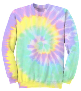 Mardi Gras Tie Dye Sweatshirt: