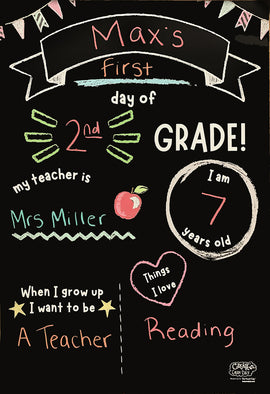 Reusable Activity Playmat - School Milestones