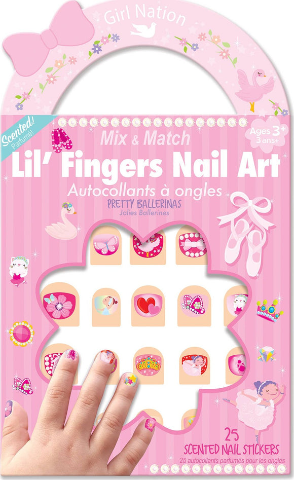 Lil' Fingers Nail Art | Pretty Ballerinas