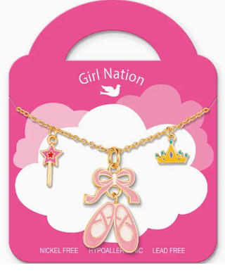 Charming Whimsy Necklace: Ballet Shoes