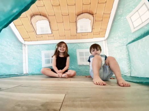 Inflatable Fort: Cabin Playhouse