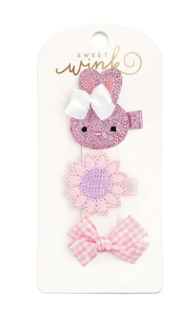 Bunny Hair Clip Set
