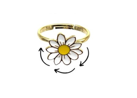 Fidget Spinner Ring: Daisy
