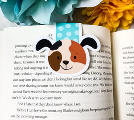 Magnetic Bookmark: Blue Puppy