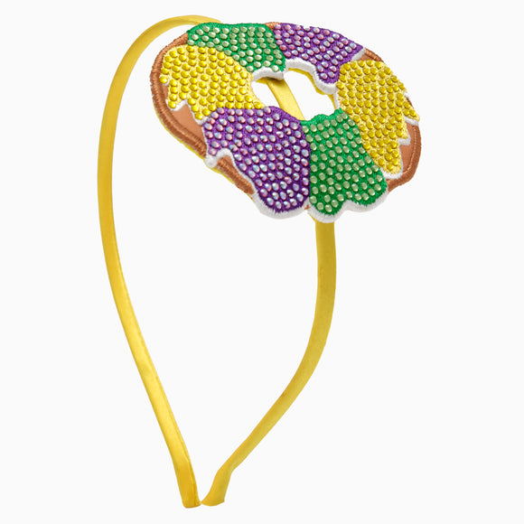 Headband: Mardi Gras King Cake