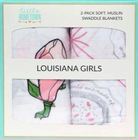 Swaddle Blanket: Louisiana Girl