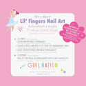 Pretty Ballerina Lil Fingers Nail Art