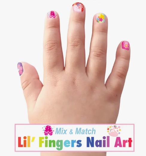 Pretty Ballerina Lil Fingers Nail Art