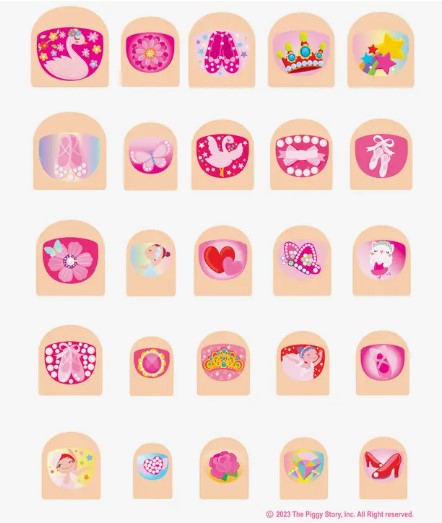 Pretty Ballerina Lil Fingers Nail Art