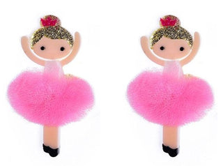 Ballerina Alligator Clips: Pink Tutu