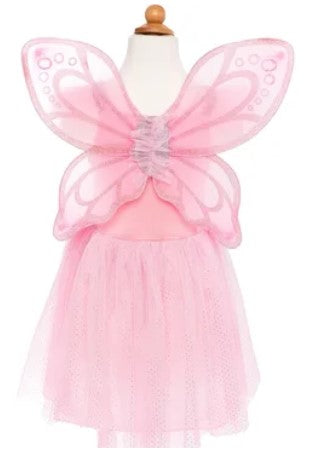 Pink Sequin Butterfly Dress/Wings