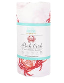 Swaddle Blanket: Pink Crab-1