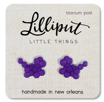 Mardi Gras Bead Dog: Purple
