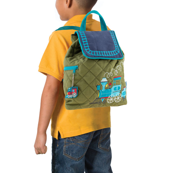 Quilted Backpack: Train