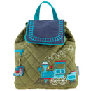 Quilted Backpack: Train-1