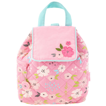 Quilted Backpack: Flower