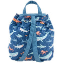 Quilted Backpack: Shark