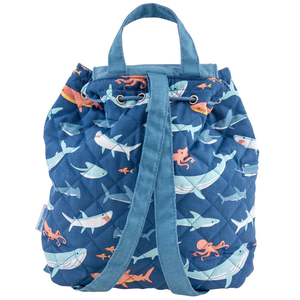 Quilted Backpack: Shark