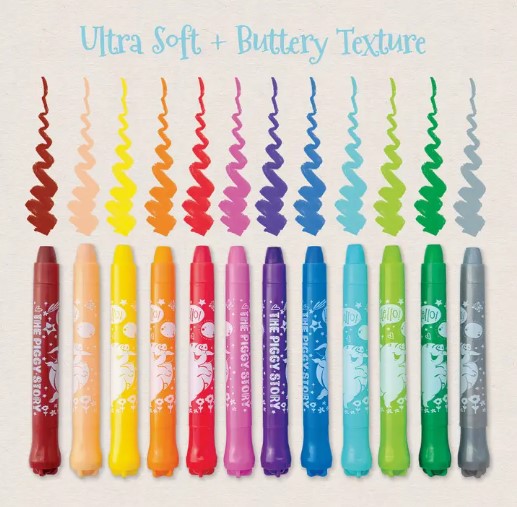 Pretty Ballerina Dry Erase Twistable Gel Crayons