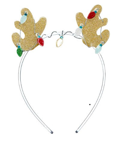 Reindeer Antlers Christmas Lights Headband
