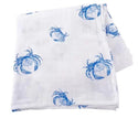 Swaddle Blanket: Blue Crab