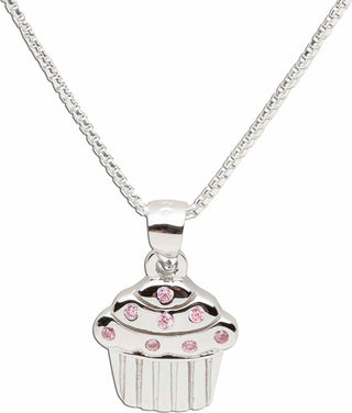 Sterling Silver Cupcake Necklace (BCN-Cupcake Swirl)