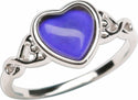 Sterling Silver Mood Ring (Heart)