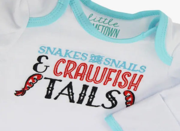 Newborn Gown (0-3M): Crawfish Tails