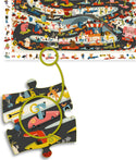 Djeco Automobile Rally 54Pc Observation Jigsaw Puzzle + Poster