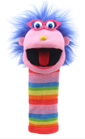 Knitted Sock Puppet: Gloria