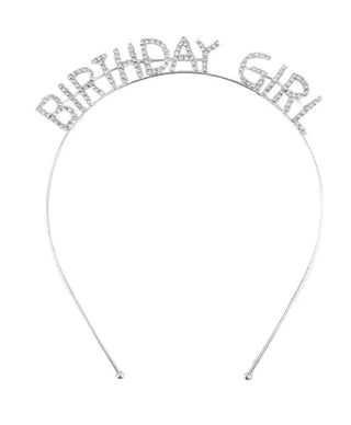 Rhinestone Headband: Birthday Girl