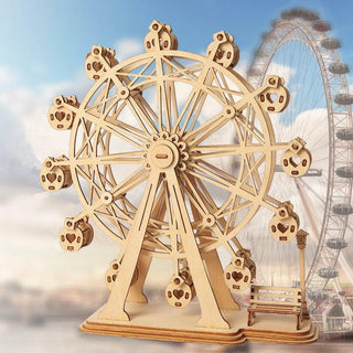 3D Modern Wooden Puzzle - Ferris Wheel