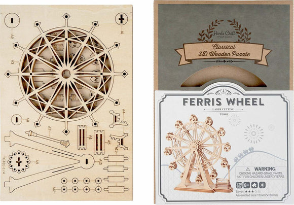 3D Modern Wooden Puzzle - Ferris Wheel