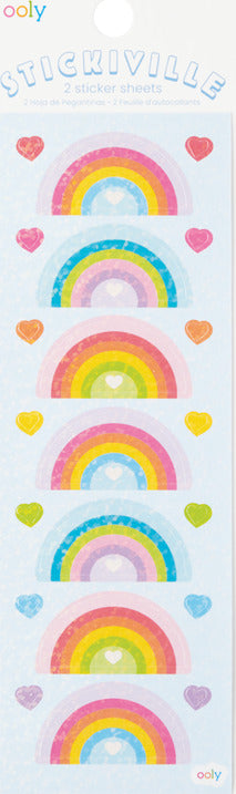 Stickiville Rainbow Love Stickers - Holographic
