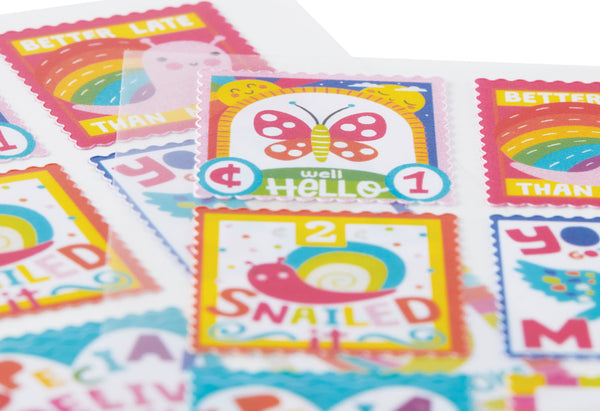 Stickiville Snail Mail Stamps Stickers