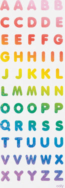Stickiville Rainbow Letters Stickers - Holographic