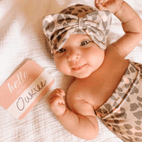 Cutie Cocoon - Cocoon and Hat Set (Blush Leopard)