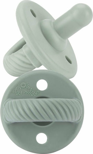 Sweetie Soother - 2-Pack Silicone Pacifiers (Agave and Succulent Cables)