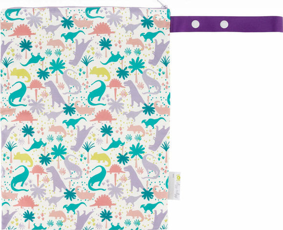 Travel Happens - Wet Bag (Medium + Handle) (Darling Dinos (Lilac Dino))