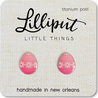 Easter Egg Earrings - pink