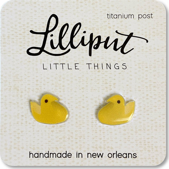 Easter Peep Earrings - YELLOW