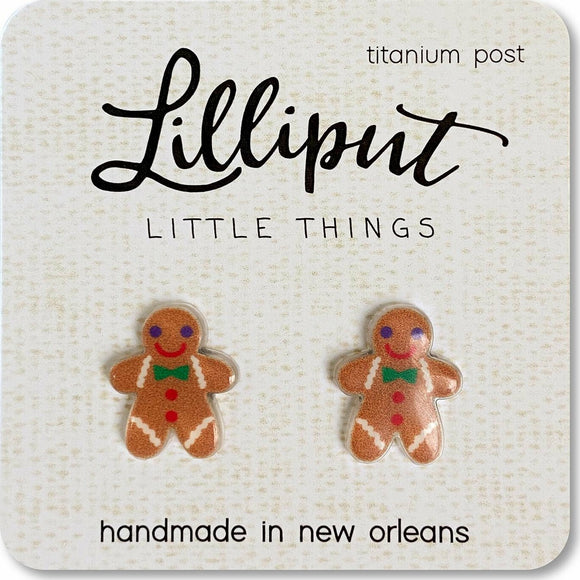 Gingerbread Man Earrings