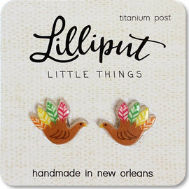 Hand Turkey Earrings