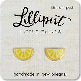 Lemon Wedge Earrings